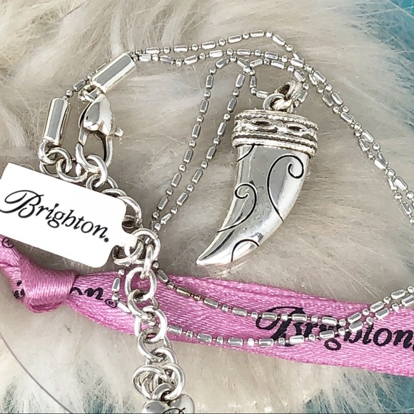 Brighton Jewelry - Brighton Desert Dusk Claw Etched Silver Necklace